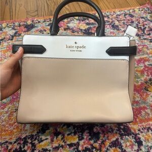 Kate Spade Black and Cream Satchel